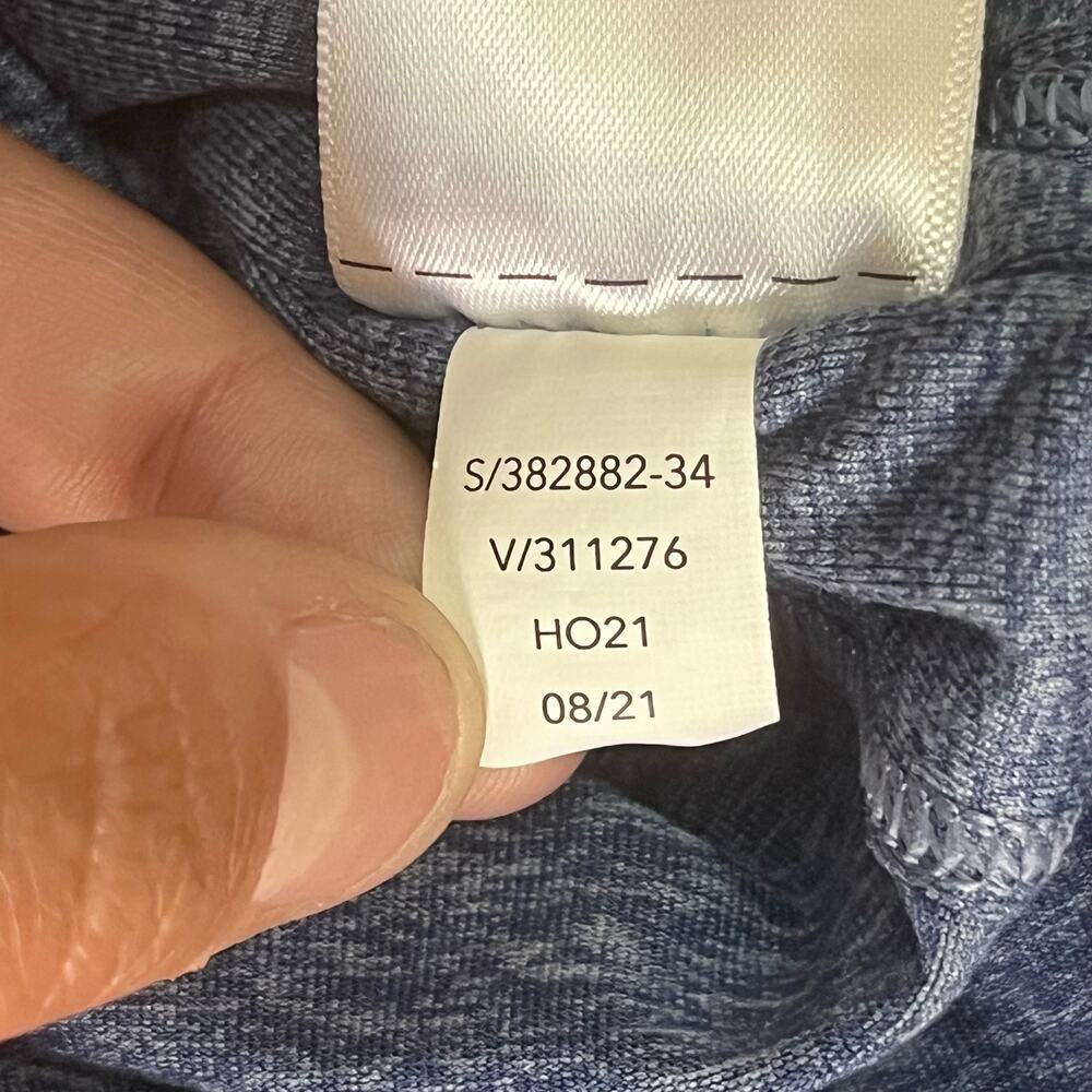Athleta Heathered Blue Athletic Hooded Long Sleeve Top‎ Size Small - Picture 8 of 8